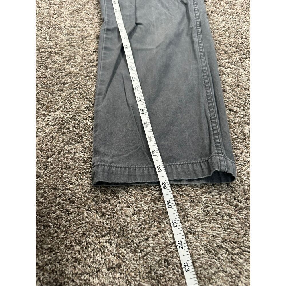 Madewell Garment Dyed Low Rise Slung Straight Cargo Gray Pant Pockets Utility 25 - Picture 6 of 11